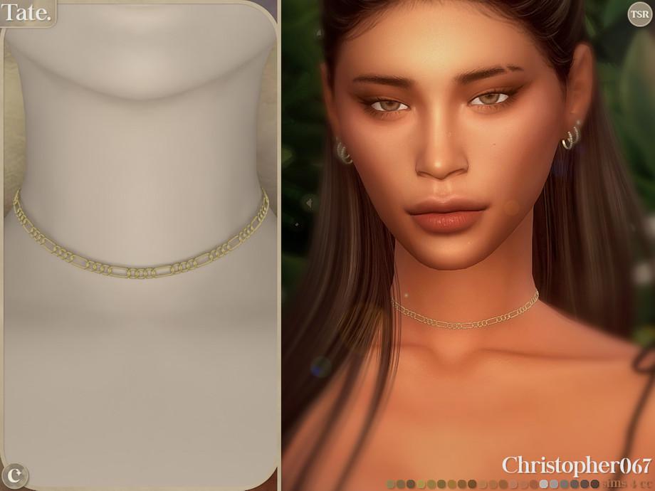 Чокер "Tate Necklace - Figaro Chain Choker"