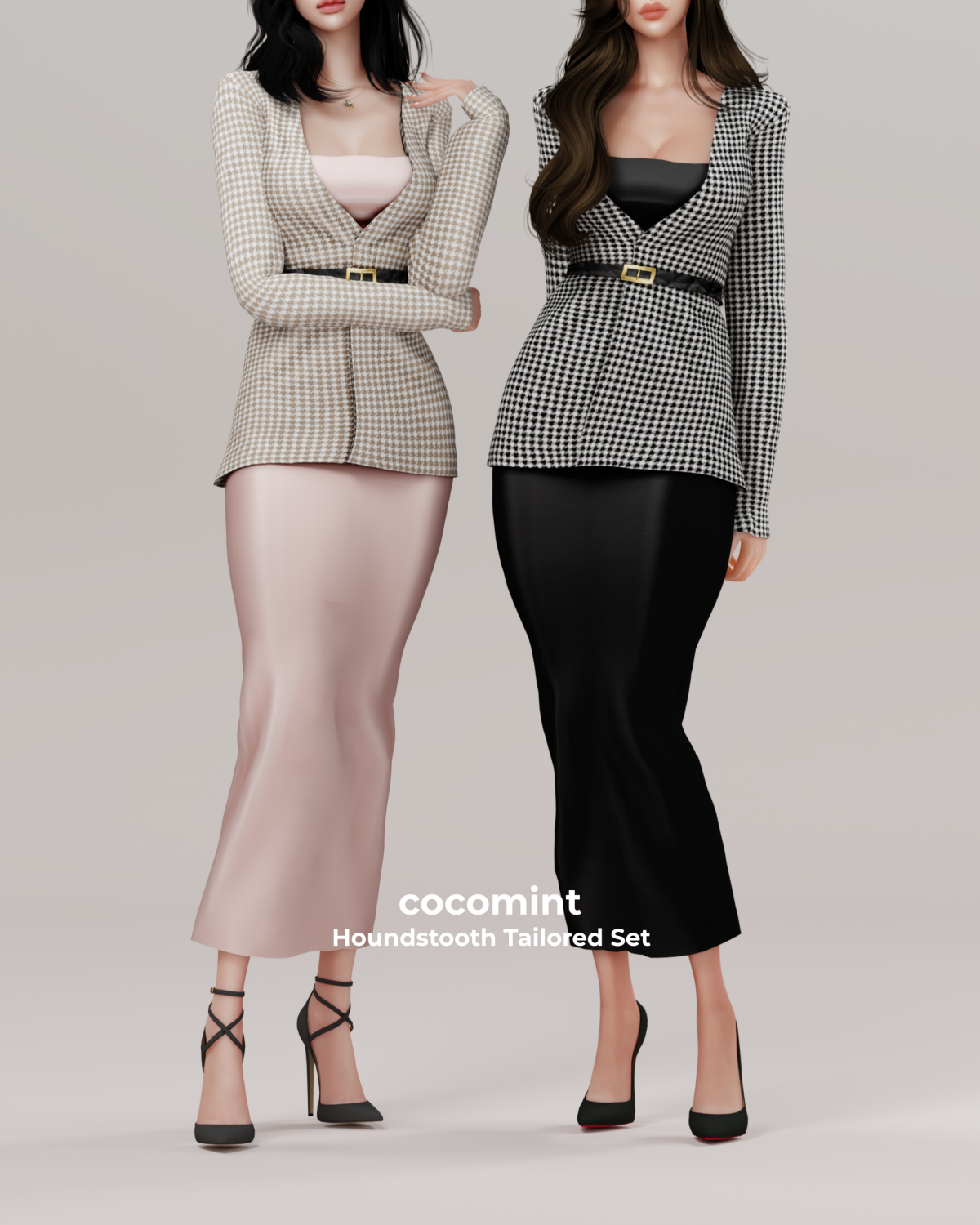 Деловой наряд для симочки "Houndstooth Tailored Set"