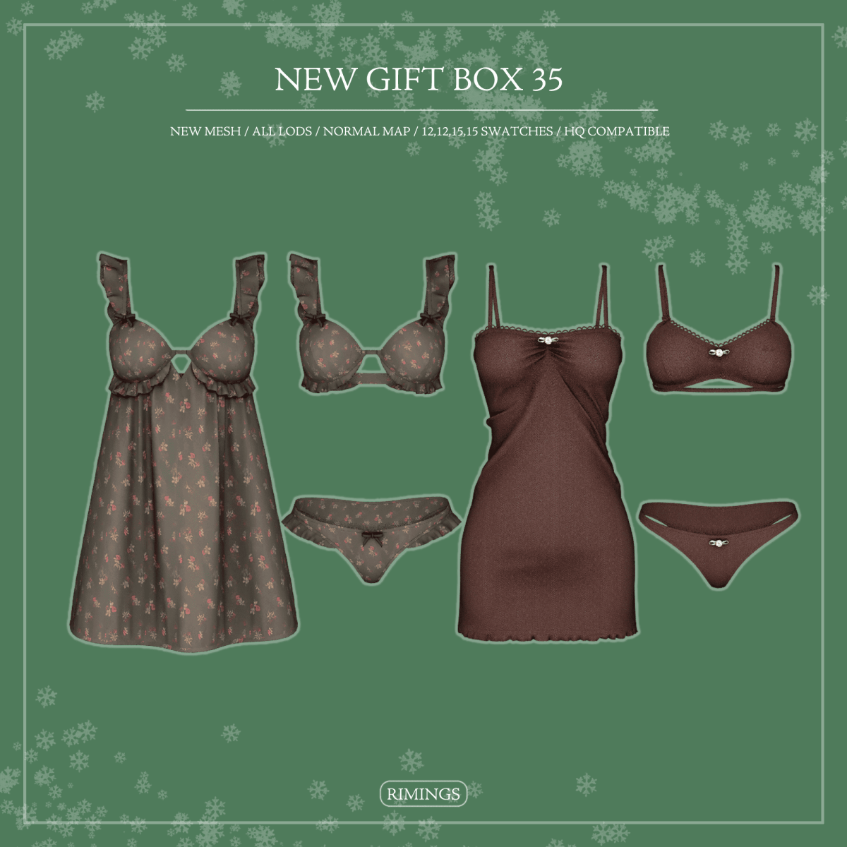Домашняя мини-коллекция для симочек "NEW GIFT BOX 35"