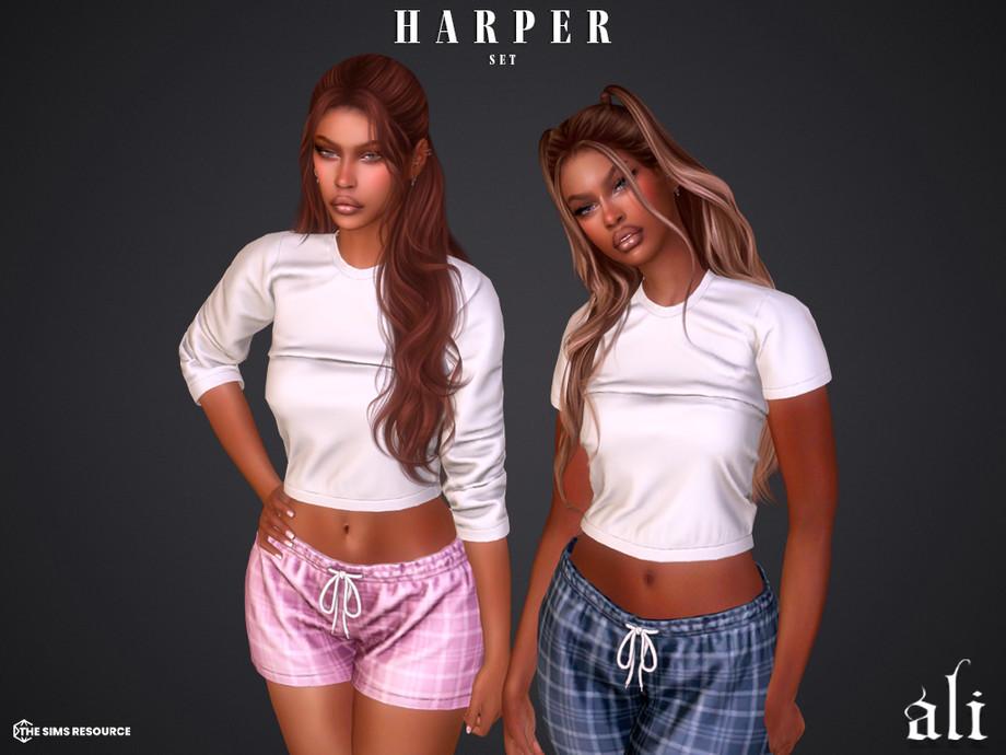Домашняя одежда для симочек "HARPER set"