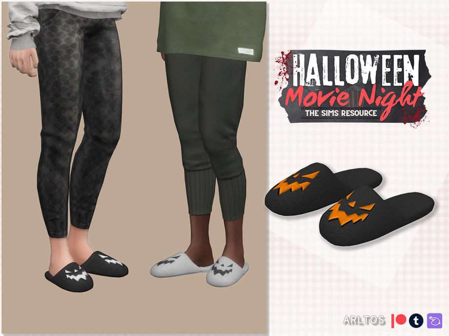 Домашние тапочки для мужчин, женщин и детей "Halloween Slippers"