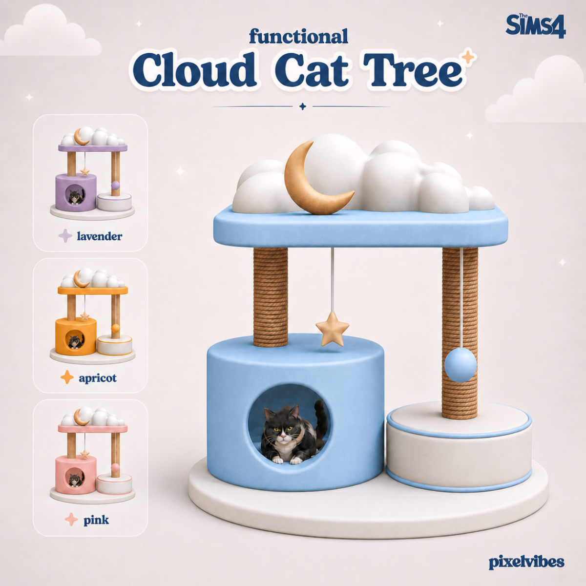 Домик-когтеточка для кошек "Cloud Cat Tree"