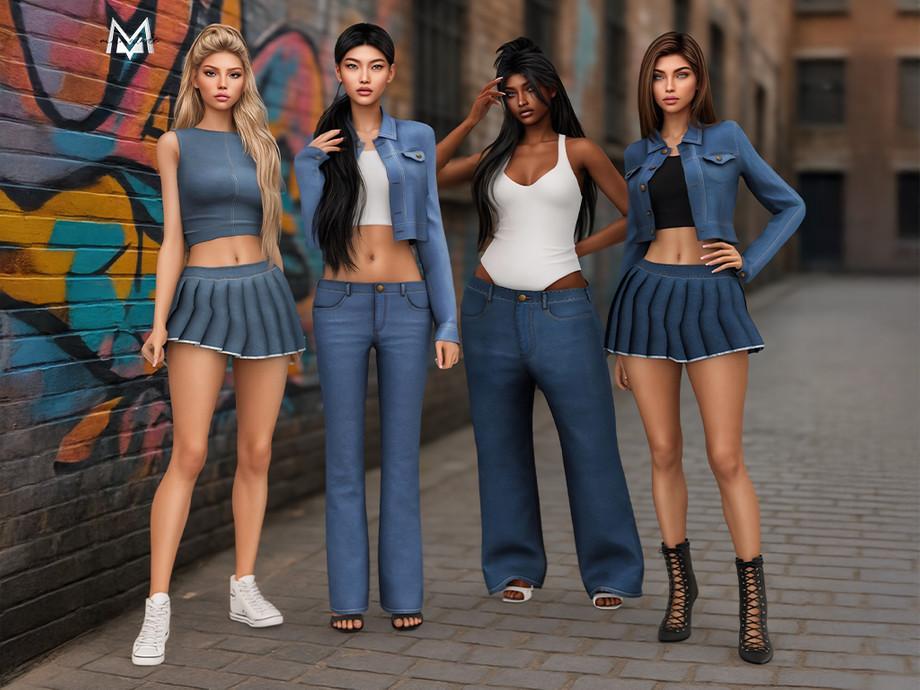 Джинсовая коллекция для симочек "Milkshake Collection"