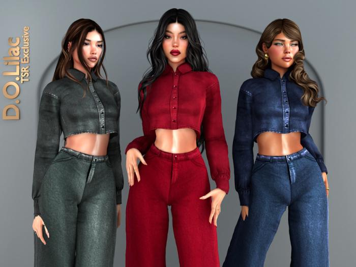 Джинсовый сет для симочек "Denim Noir Set"
