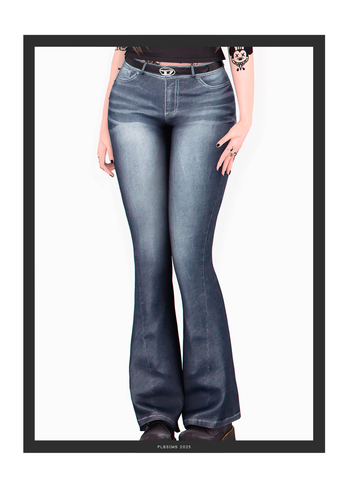 Джинсы для симочек "Jump Low Waist Denim Pants"