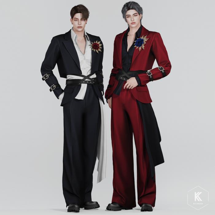 Экстравагантный наряд для симов "SUIT SET 06"