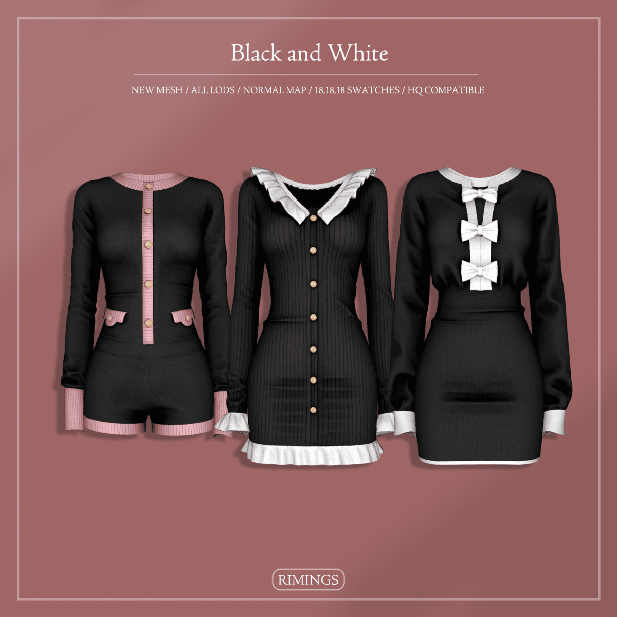 Элегантный сет "Black and White"