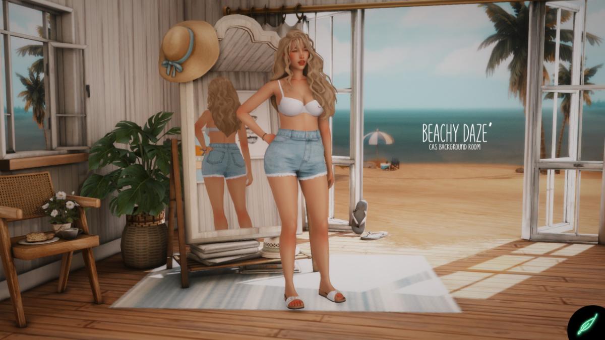 Фон для CAS "beachy daze"