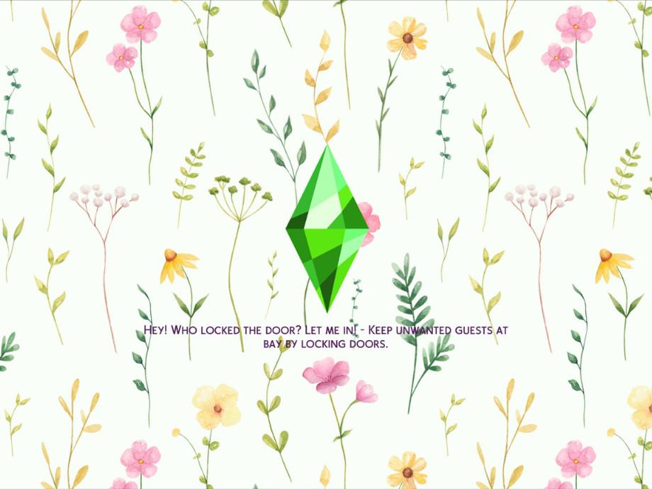 Фон для экрана загрузки "Floral Loading Screen"