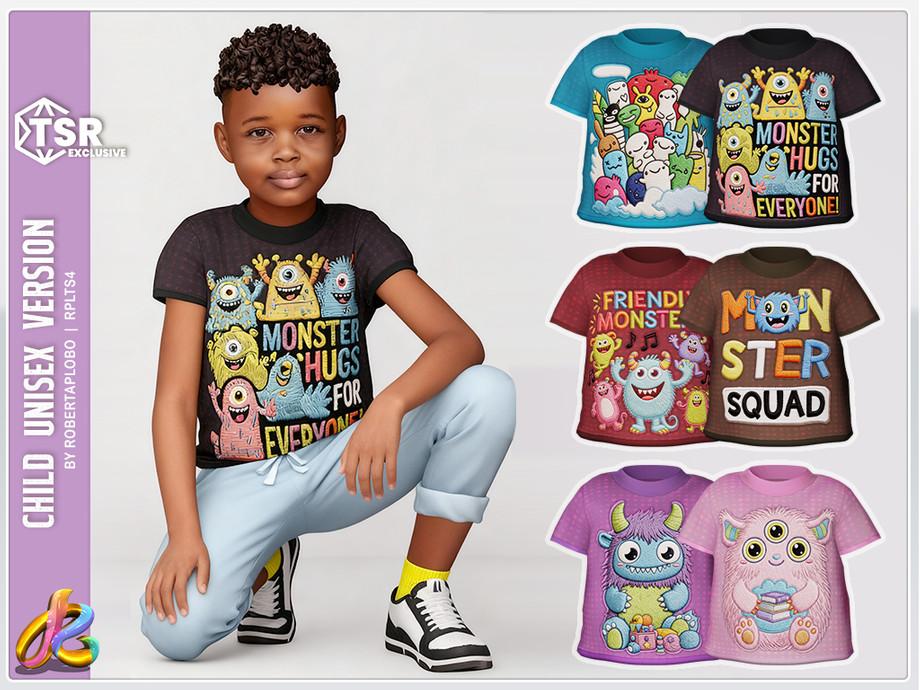 Футболка для детей, тоддлеров и младенцев "Cute Monster Friends Tee"