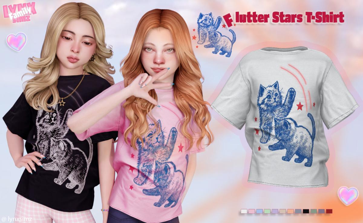 Футболка для девочек "Flutter Stars T-Shirt"