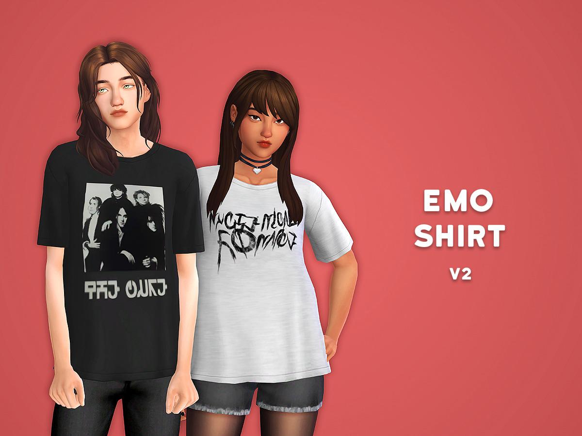 Футболка для симов и симочек "Emo shirt V2"