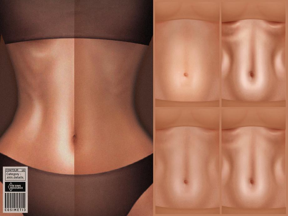 Грим для живота симочек "Body Contour for female N16"