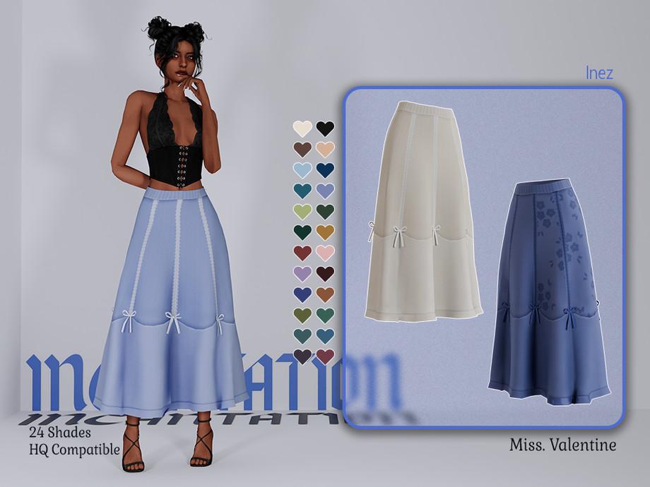 Юбка для симочек "Inez puffy long skirt"