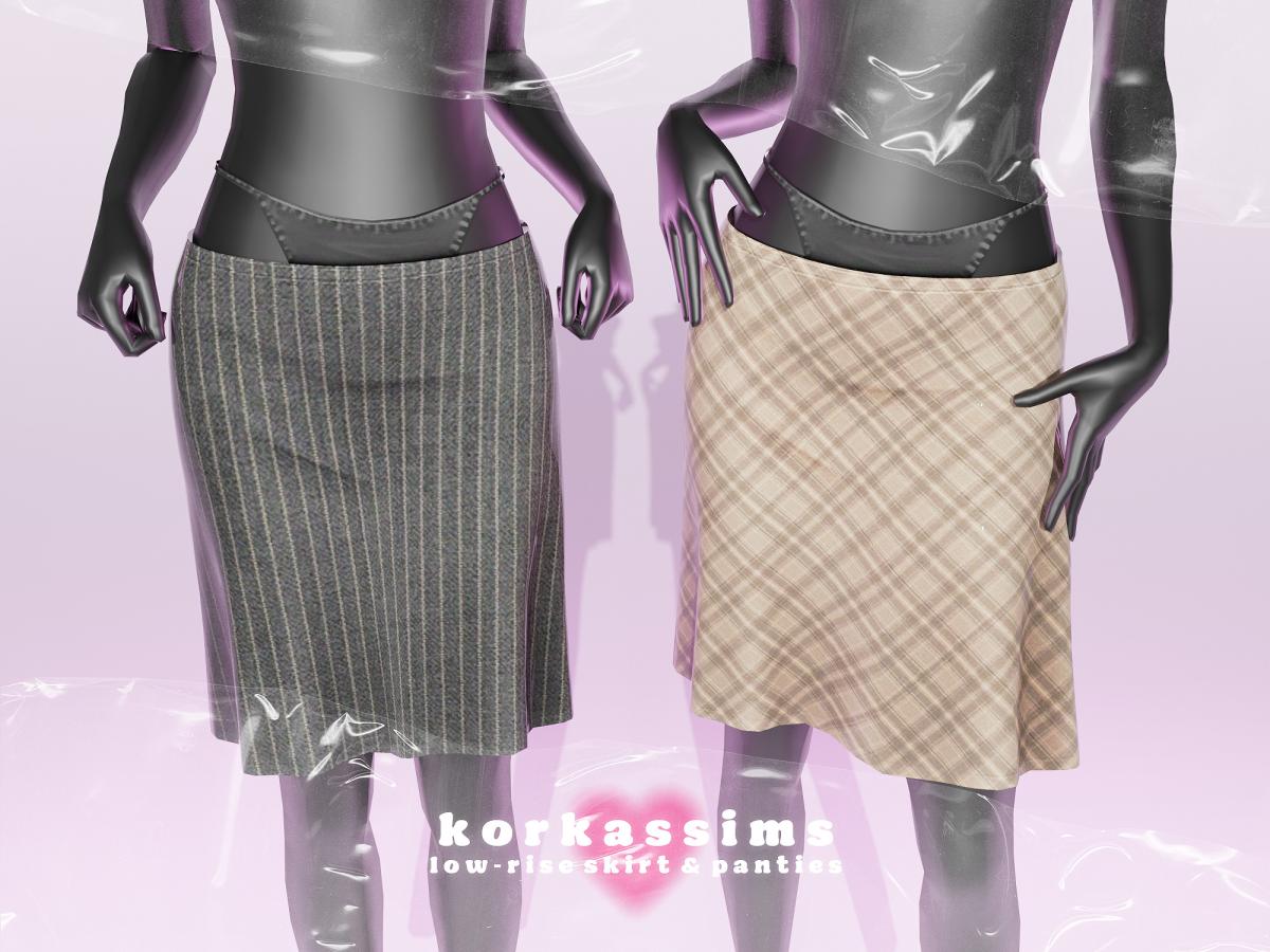 Юбка для симочек "low-rise skirt & panties"