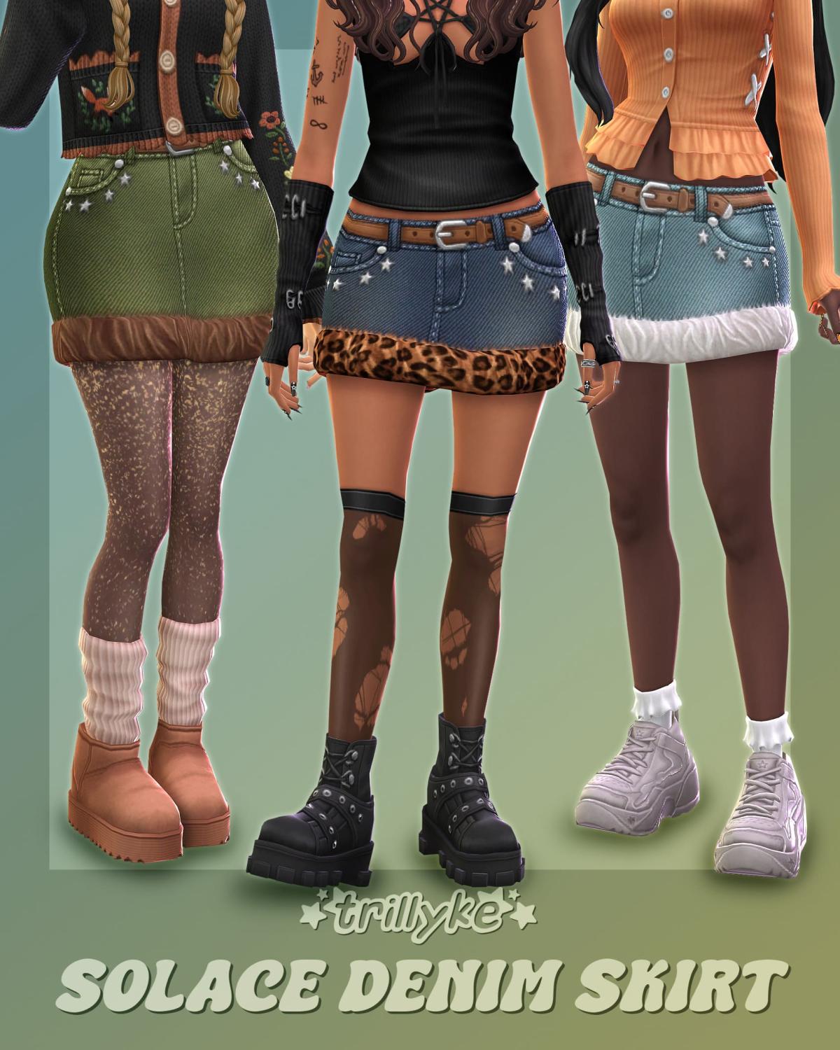 Юбка для симочек "Solace Denim Skirt"