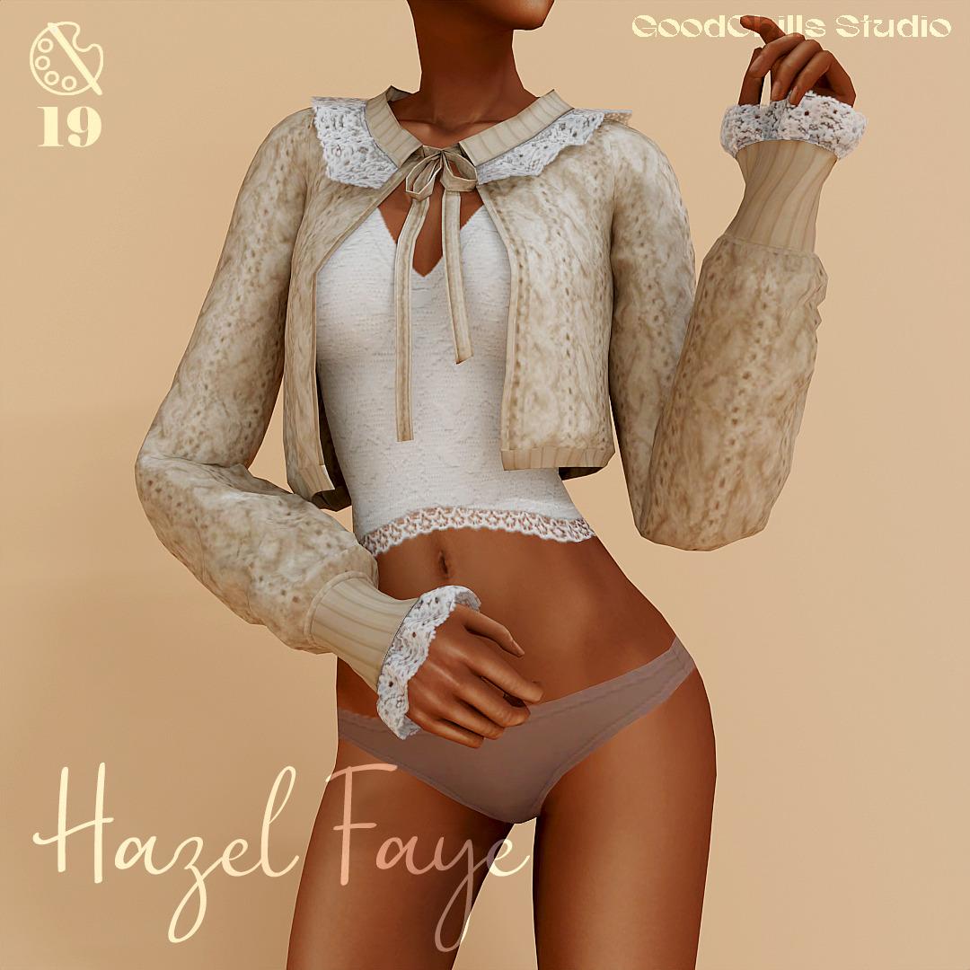 Кардиган с топом для симочек "Hazel Faye Collared Knit Cardigan"