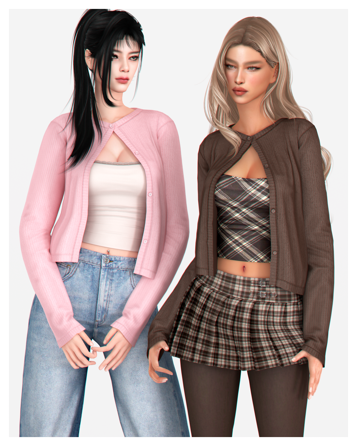 Кардиган с топом для симочек "Leah Cardigan"