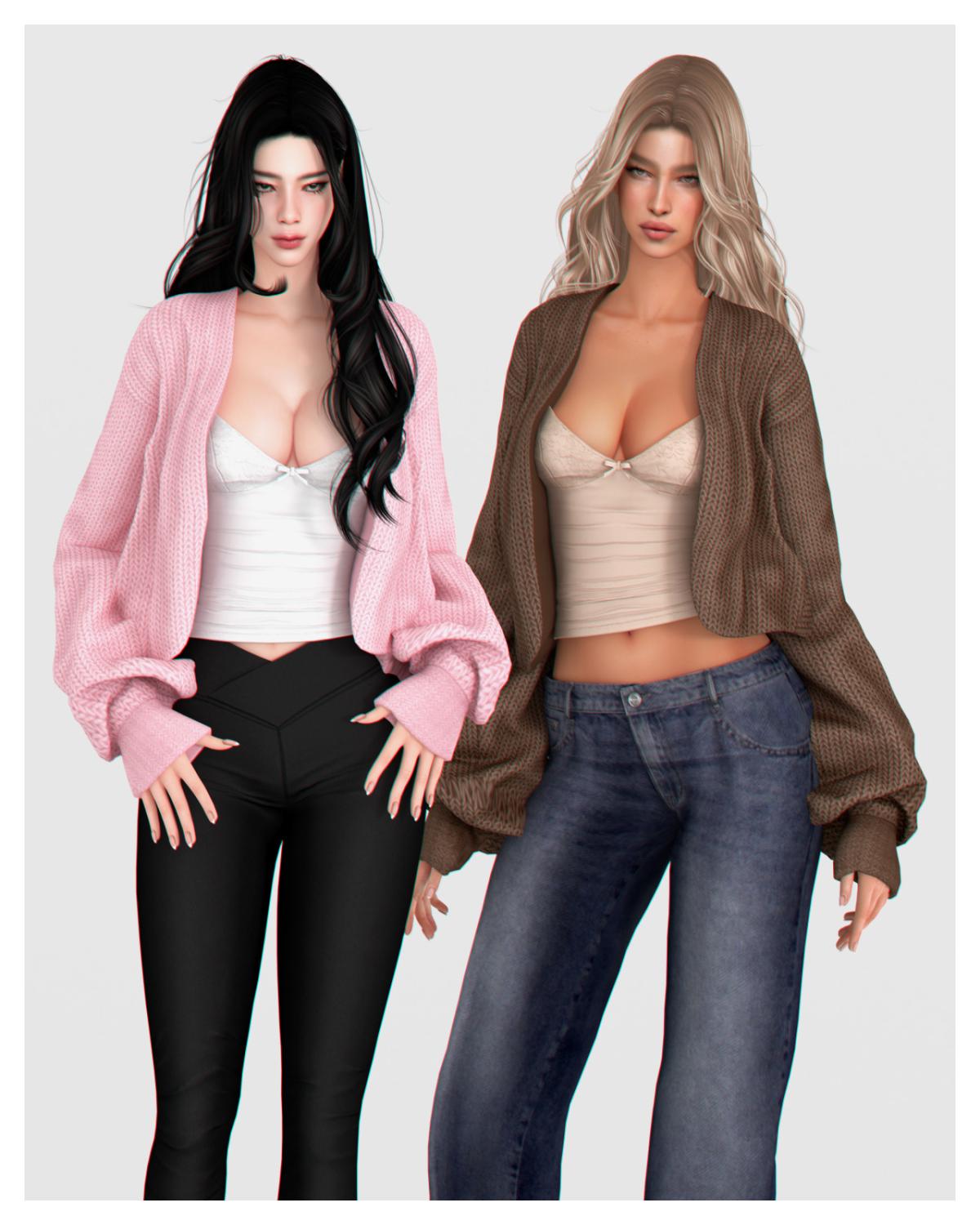 Кардиган с топом "Loose Cardigan"