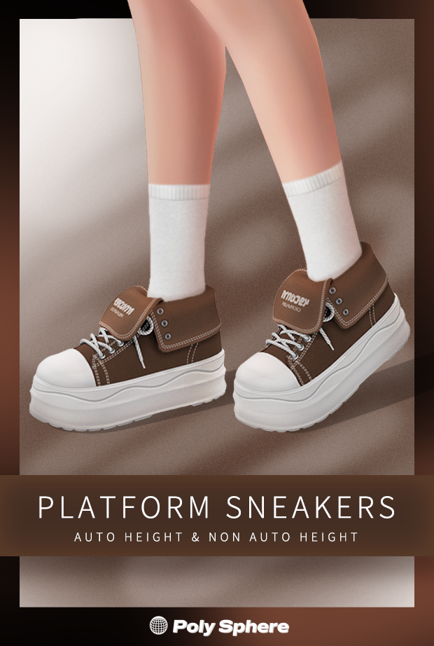Кеды для симочек и симов "Platform Sneakers(M&F)"
