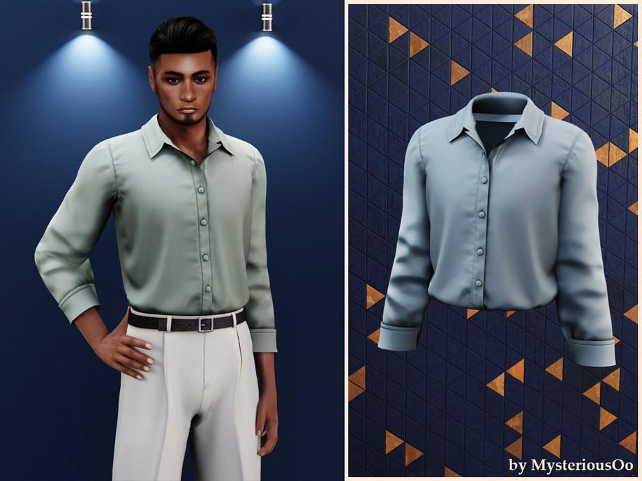 Классический комплект для мужчин "Classic button shirt & Tailored straight pants"
