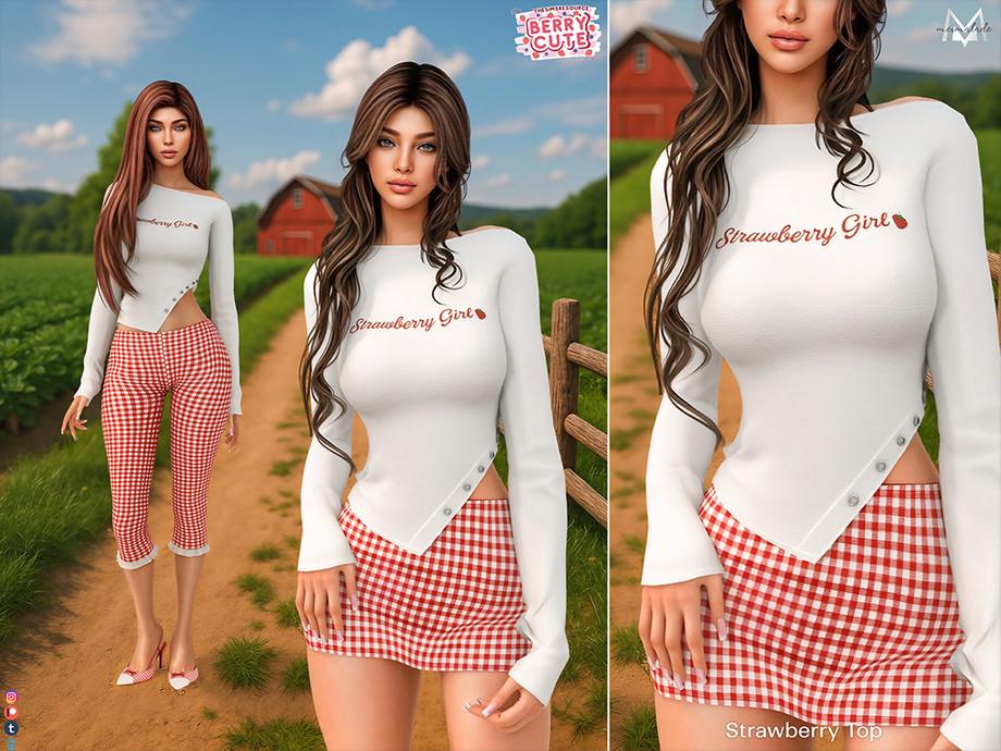 Клетчатый сет "Strawberry"