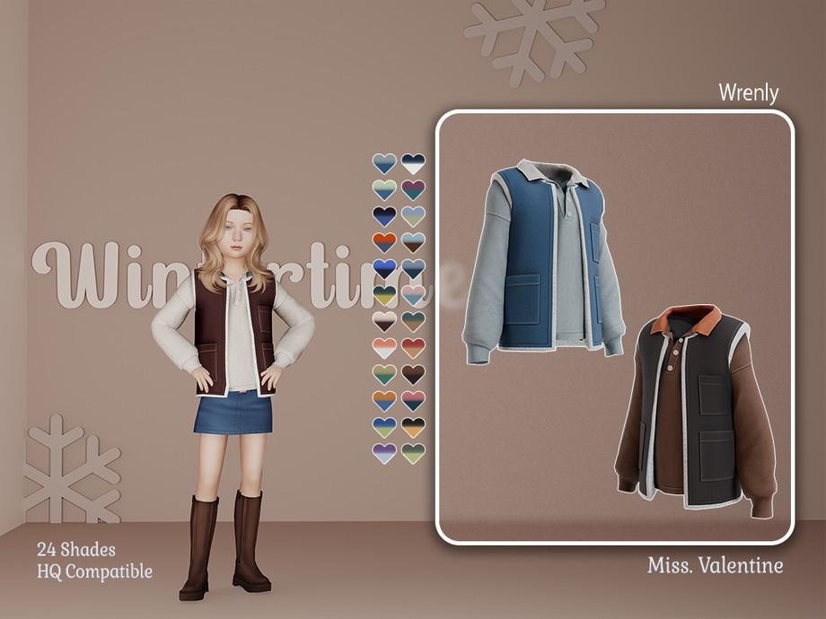 Кофта с жилетом для детей "Wrenly polo with denim vest for children"