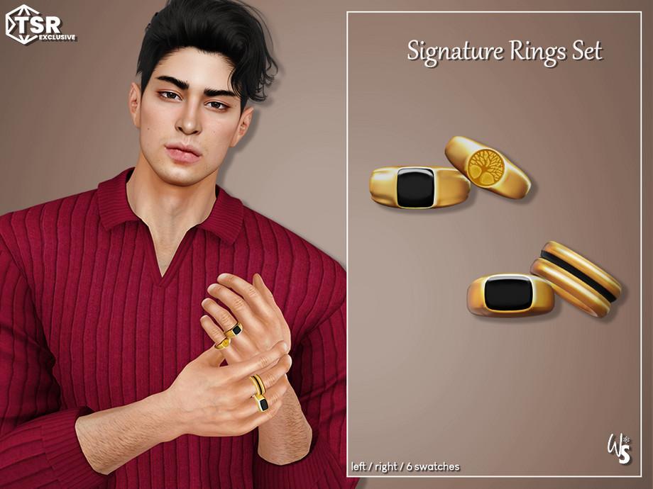 Кольца для симов "Signature Rings Set"