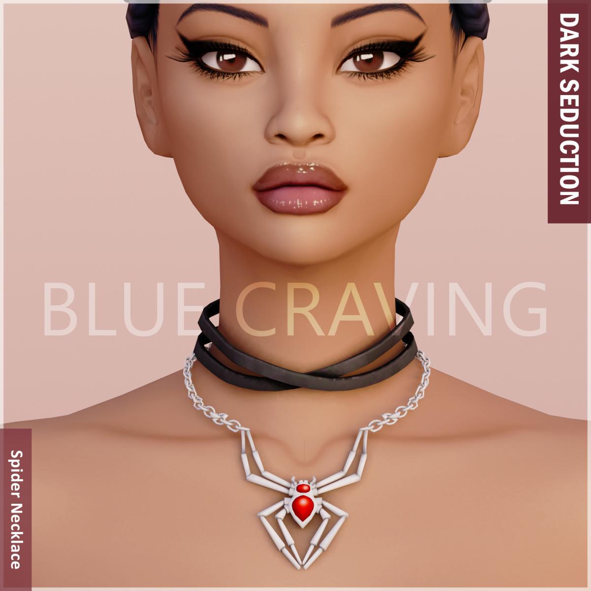 Колье для симочек "Dark Seduction - Spider Necklace"