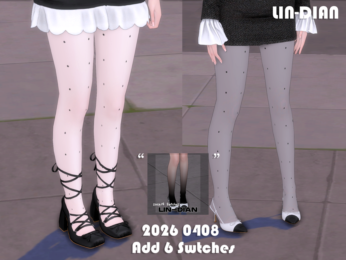 Колготки "Gradient And Polka dot socks"
