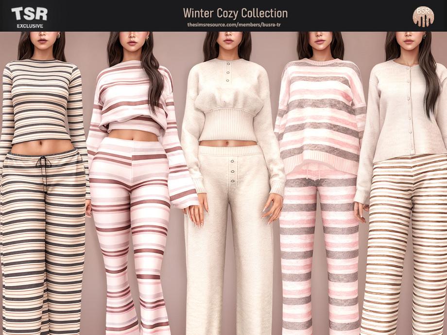Коллекция домашней одежды для симочек "SET-Winter Cozy Collection"