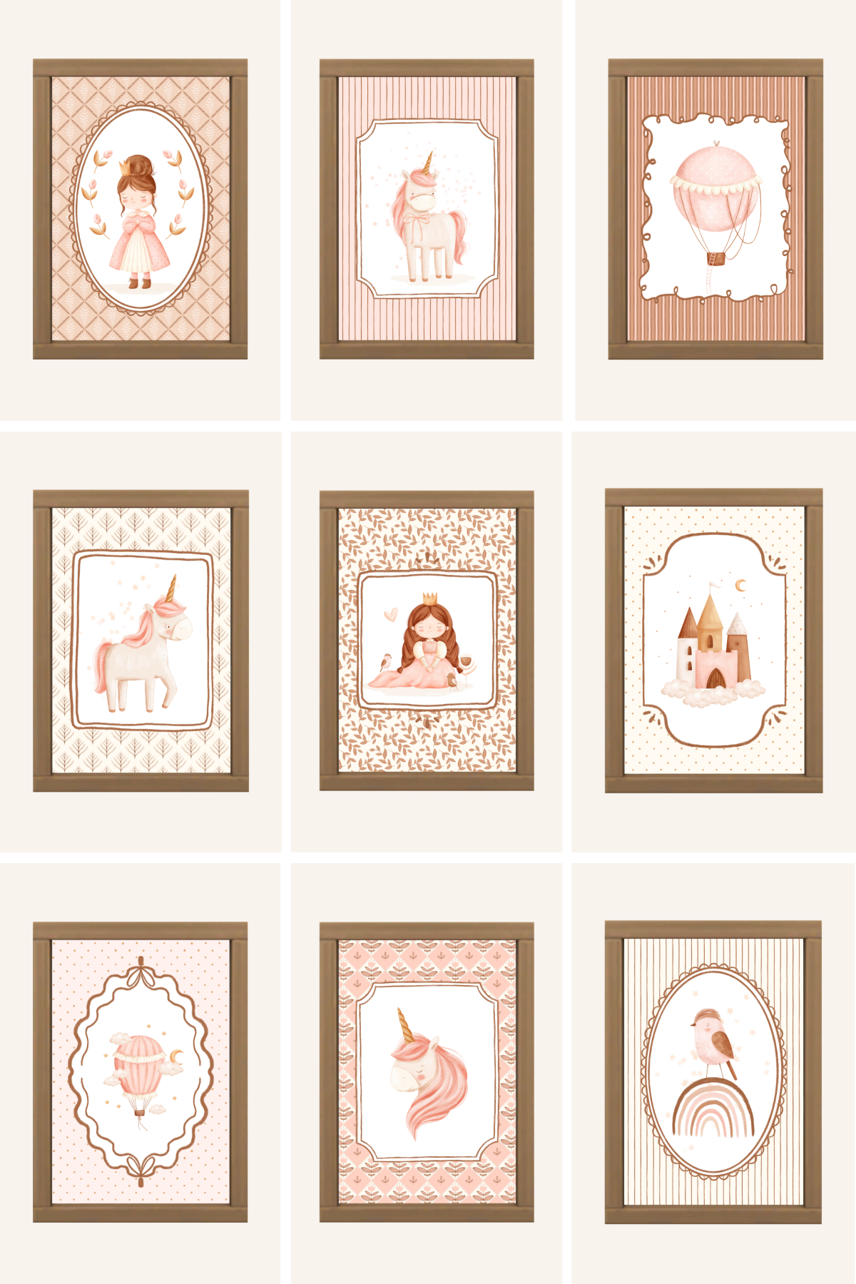 Коллекция картин для детской "LITTLE PRINCESS PAINTING COLLECTION"