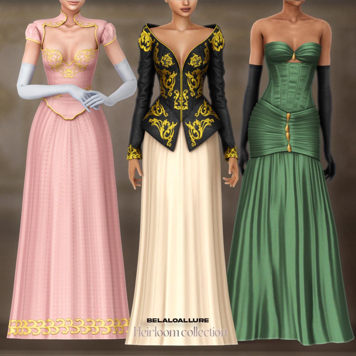 Коллекция королевских платьев "Heirloom cc collection"