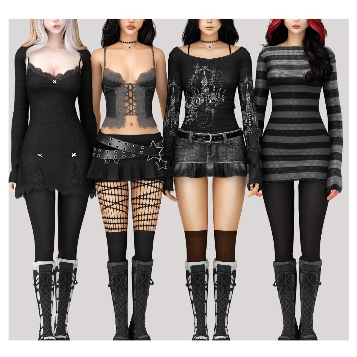 Коллекция одежды для симочек "Alt Girly Collection"