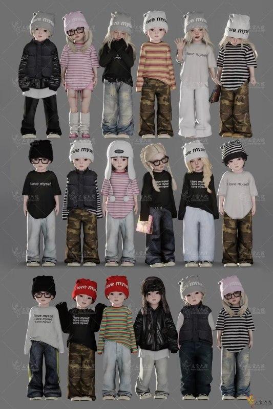 Коллекция одежды для тоддлеров "Clothing Series Part 2 Toddler Clothing"