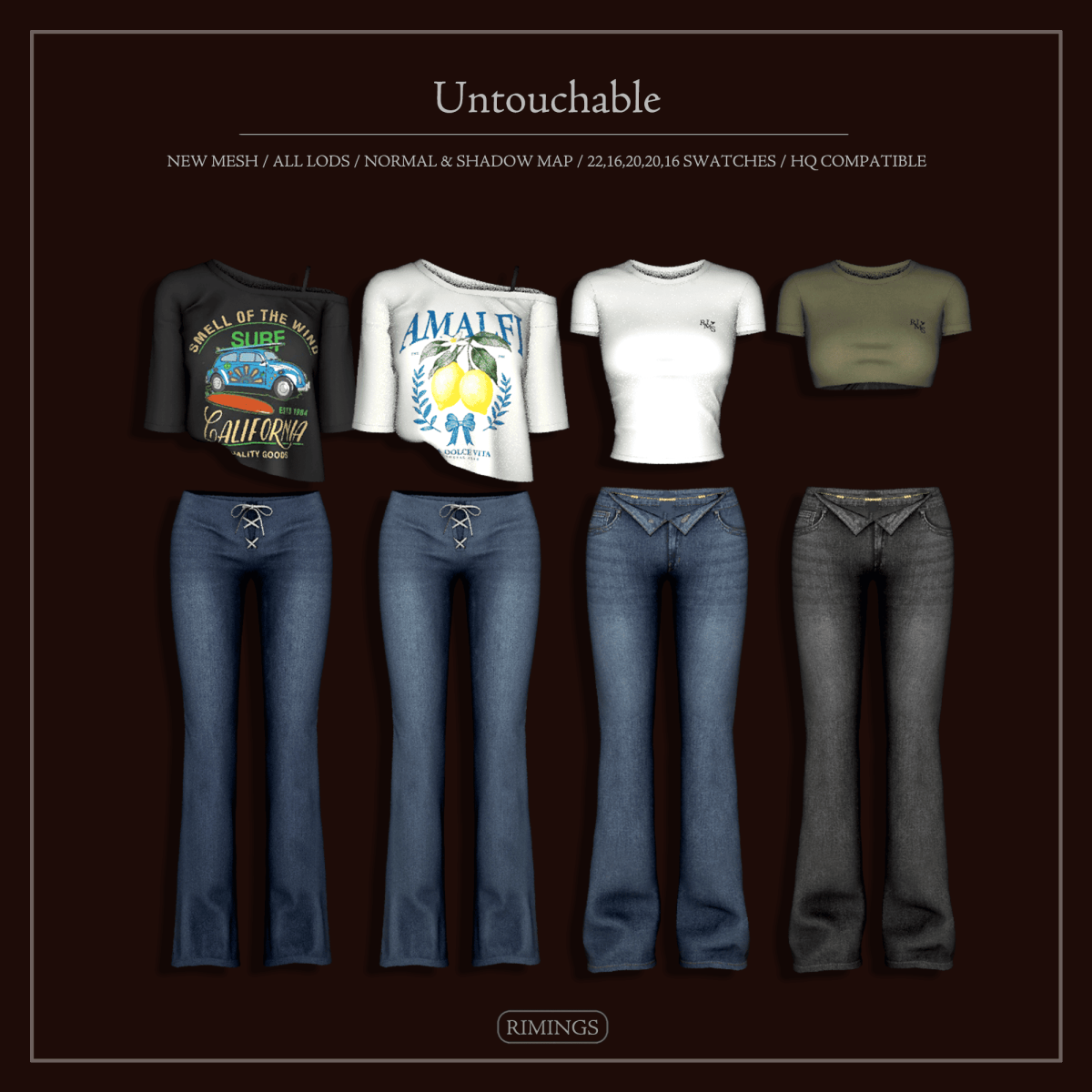 Коллекция в уличном стиле для симочек "Untouchable"