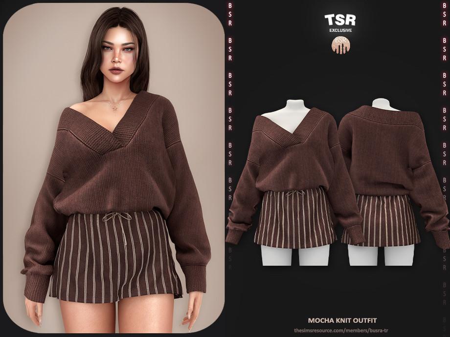 Комфортный комплект для симочек "SET-Mocha Knit Outfit"