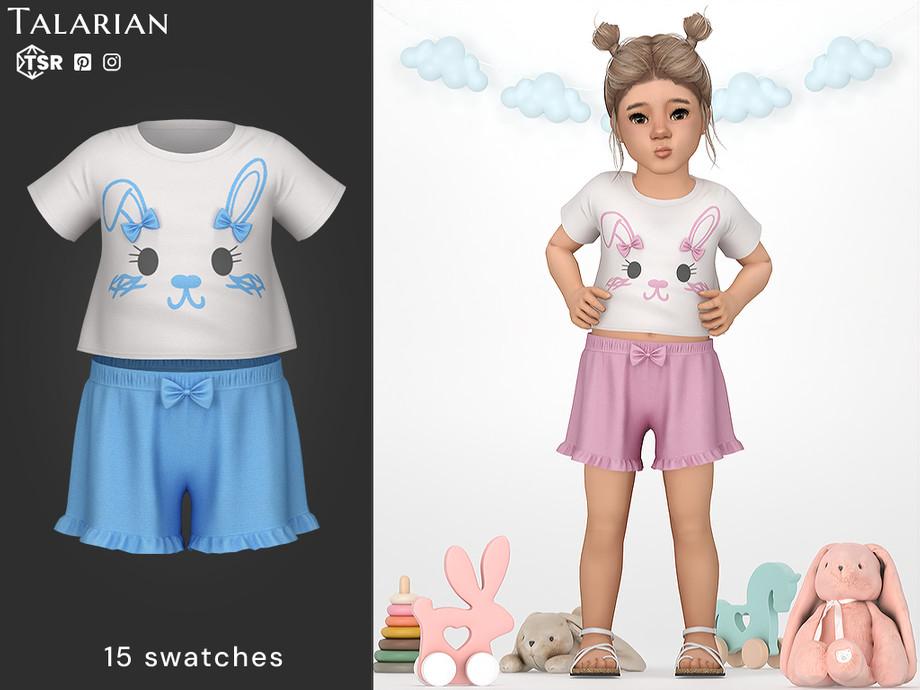 Комплект для малышек "Isabel T Shirt And Ruffle Shorts"