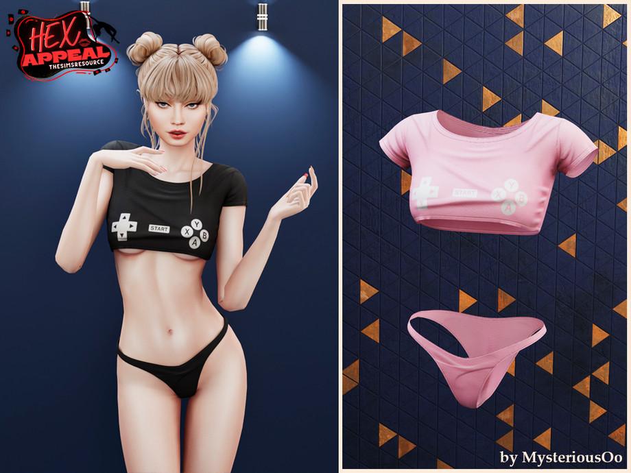 Комплект для симочек "Hex Appeal - Gaming night t-shirt and underpants"