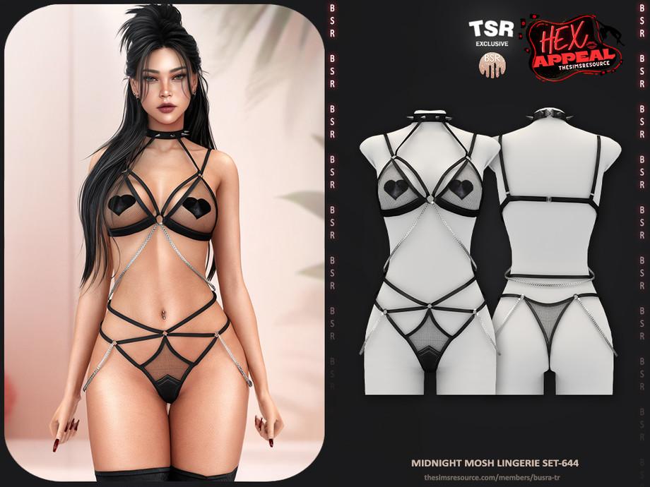 Комплект нижнего белья "HEX APPEAL - Midnight Mosh Lingerie Set"