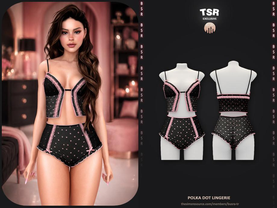 Комплект нижнего белья в горошек  "SET-Polka Dot Lingerie"