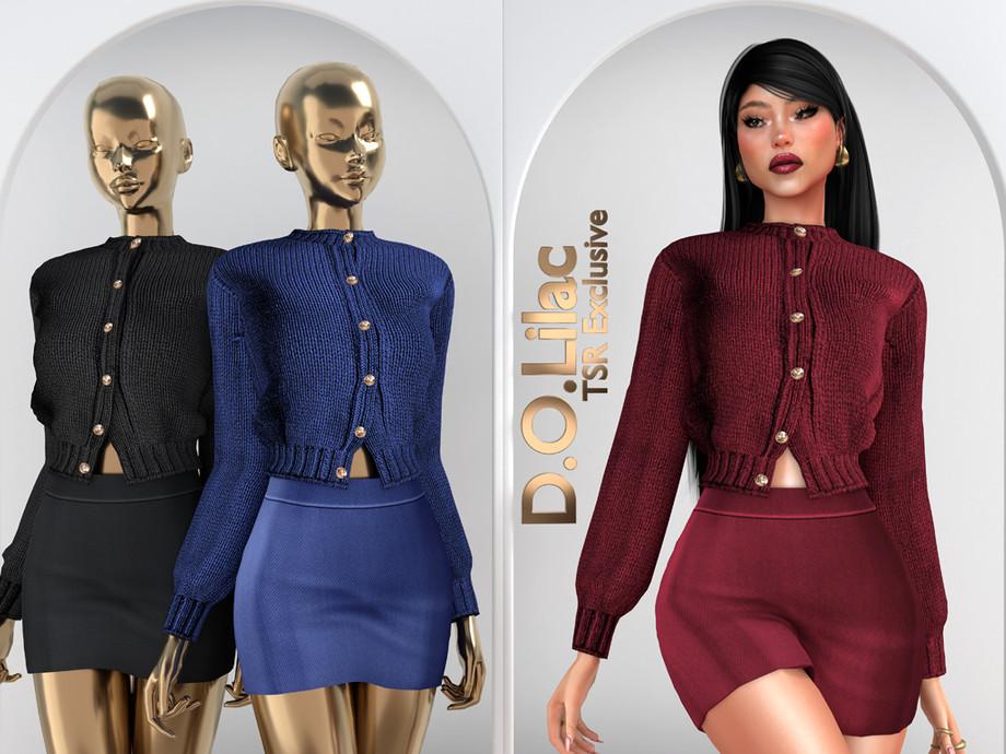 Комплект одежды для симочек "Classic Knit Chic Set DO111"