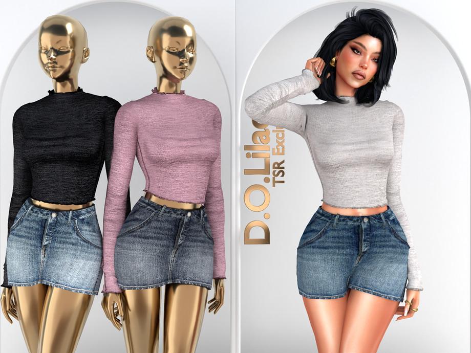 Комплект одежды для симочки "Simple Denim Set DO160"