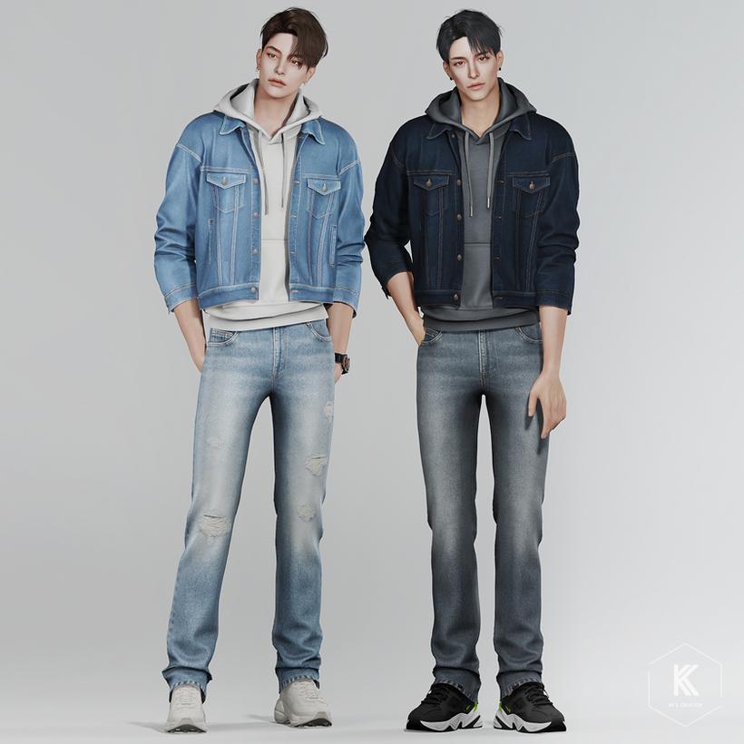 Комплект одежды для симов "JINU's outfit"
