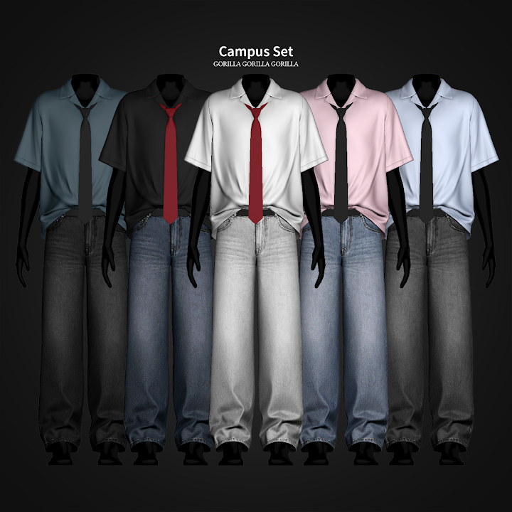 Комплект одежды одежды для симов "Campus Set"