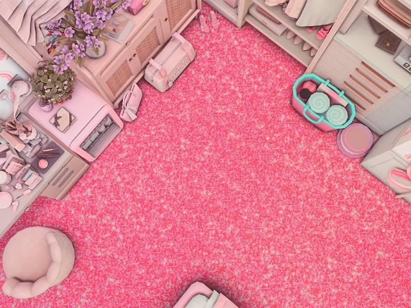 Ковролин "pink glitter floor"