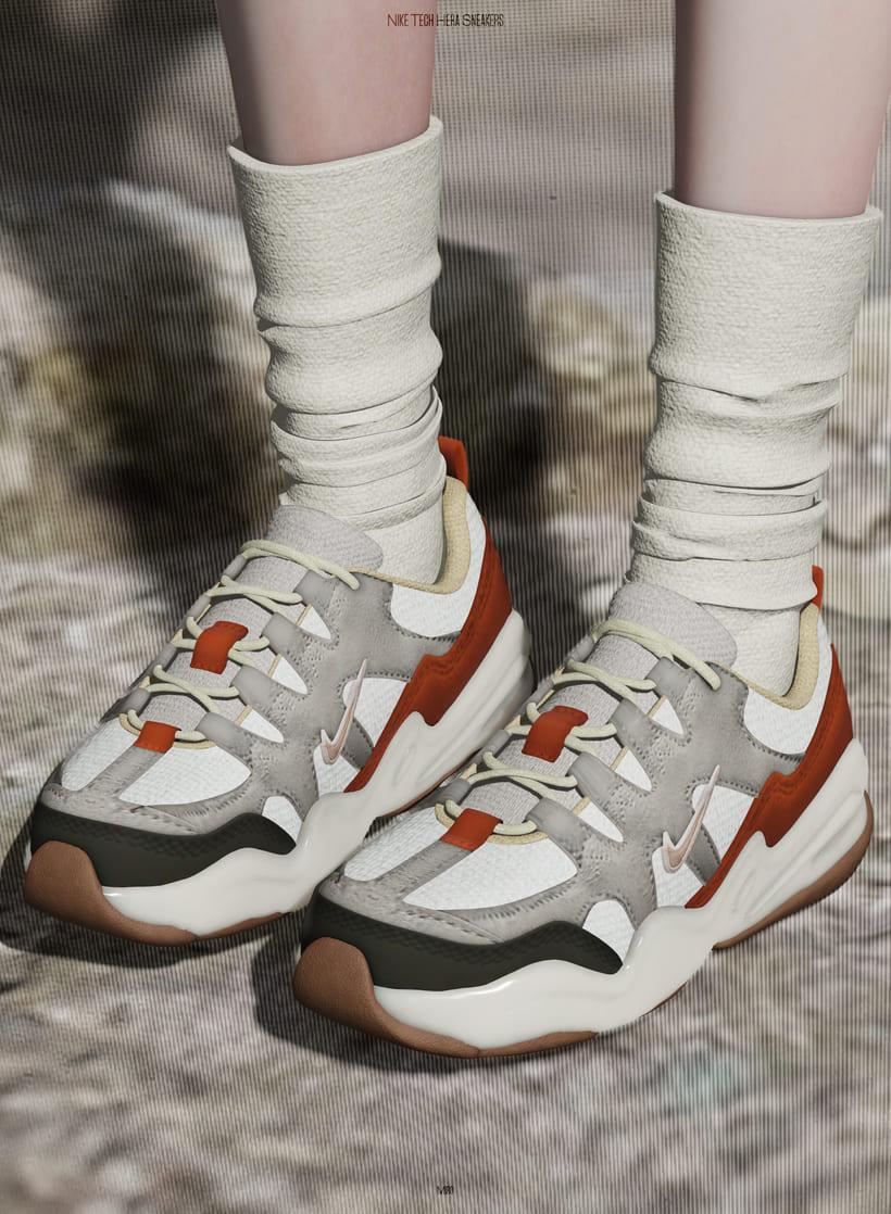 Кроссовки для мужчин и женщин "NIKE Tech Hera Sneakers"