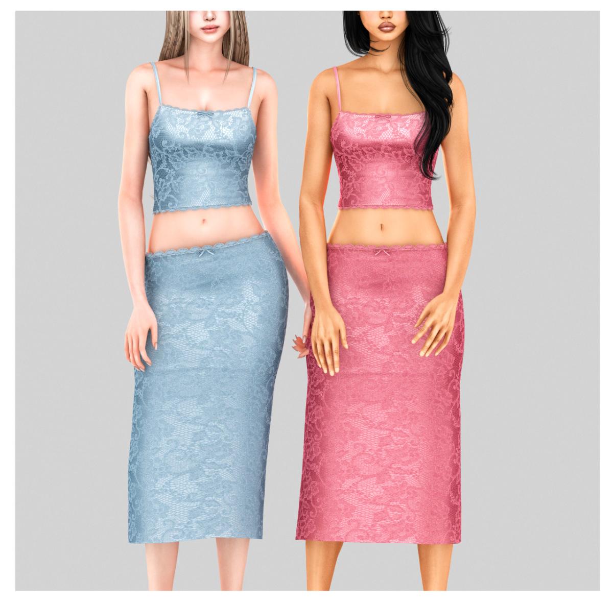Кружевной комплект для симочек "Val lace two pieces set"