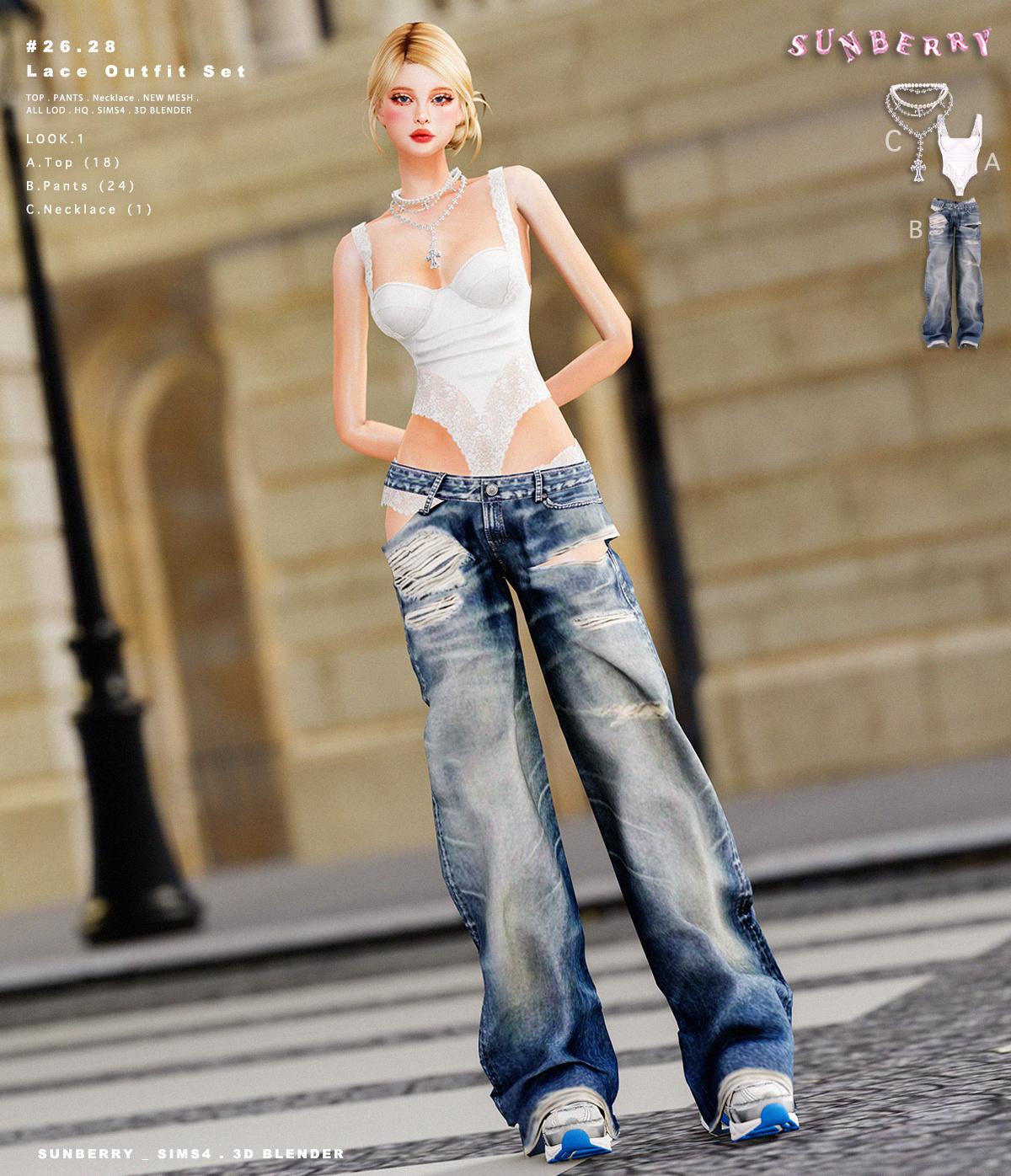 Кружевной сет "Lace Outfit Set"