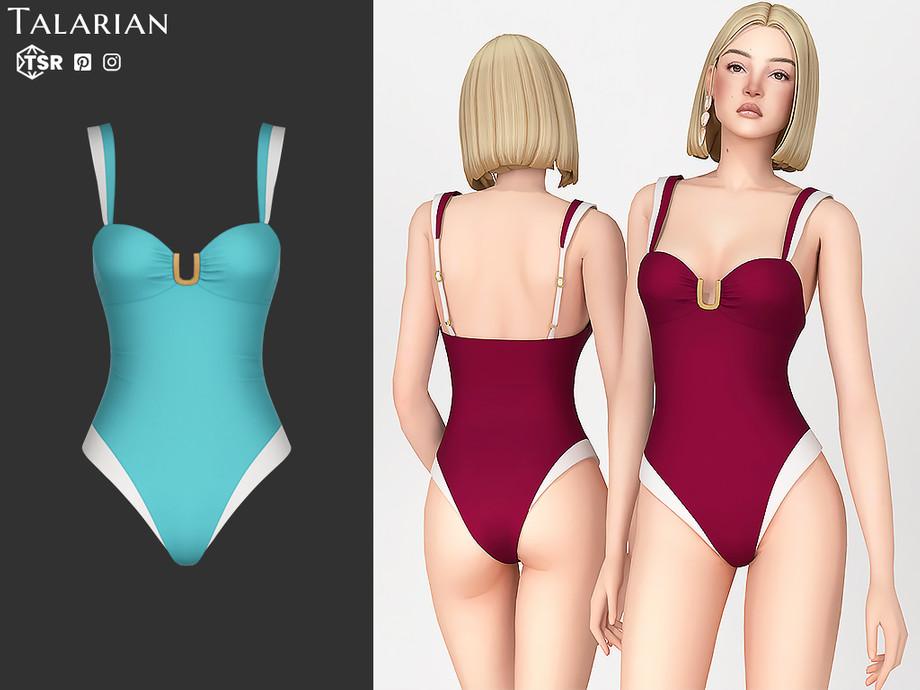 Купальник для симочек "Macy Buckle Detail One Piece Swimsuit"